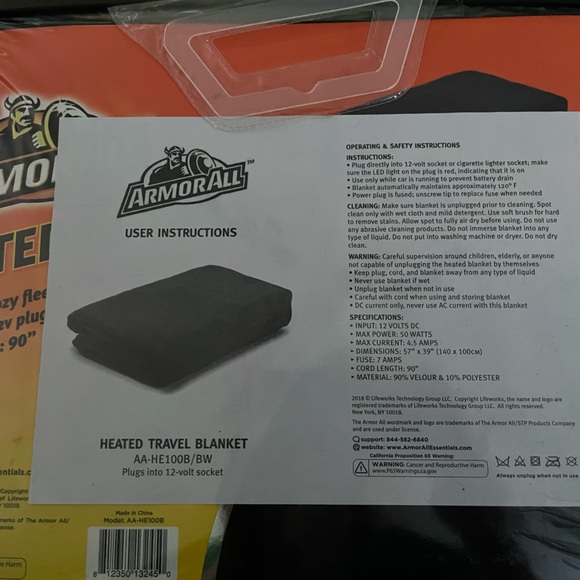 NIP heated blanket for car - Picture 2 of 3